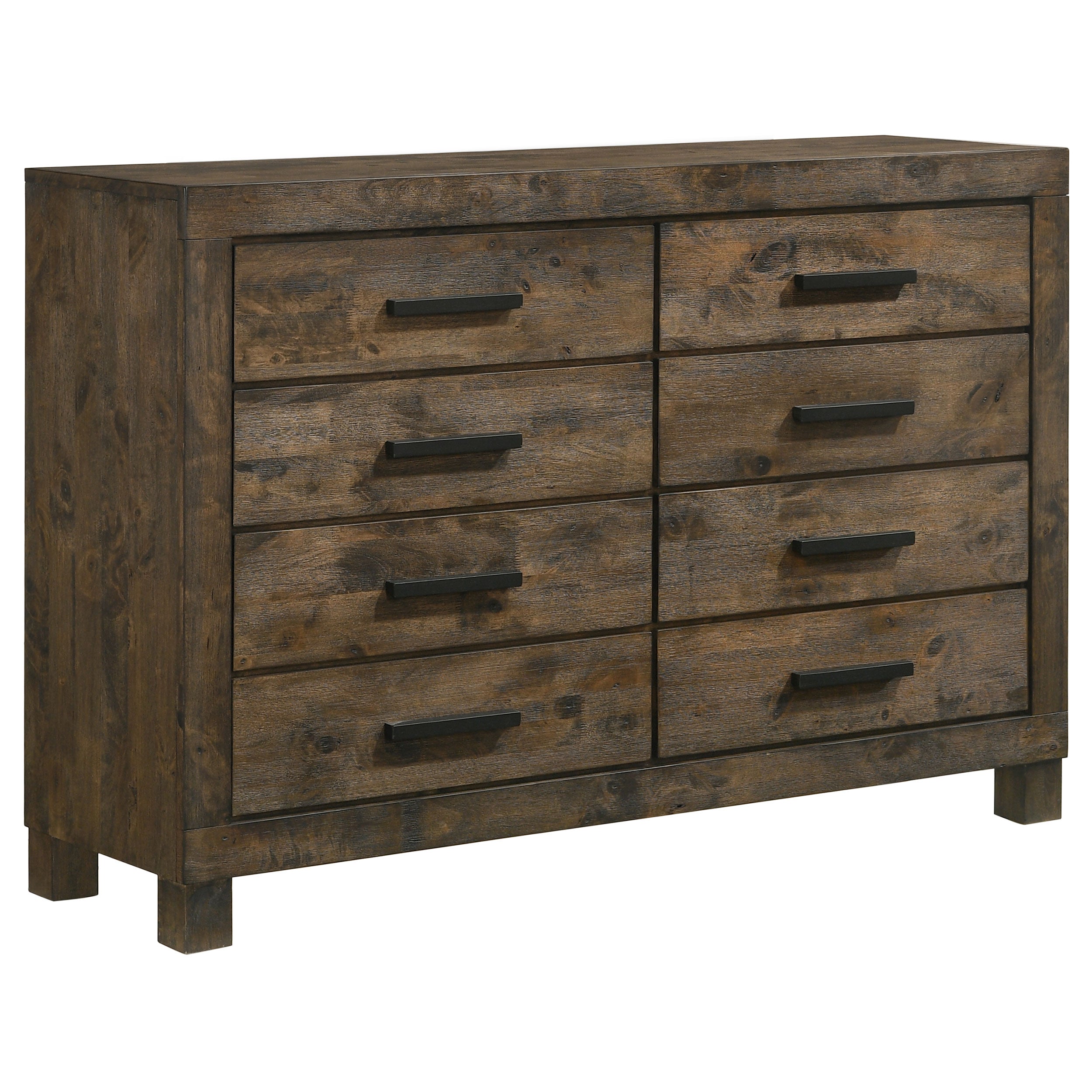 Best Furniture Outlet - Coaster - Woodmont 8-drawer Dresser Rustic Golden Brown - 222633