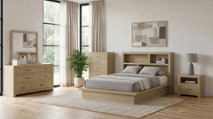 Best Furniture Outlet - Coaster - Hendricks 5-piece Queen Bedroom Set Light Oak - 222650Q-S5