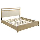 Best Furniture Outlet - Coaster - Hendricks Eastern King Panel Headboard Platform Bed Light Oak - 222651KE
