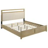 Best Furniture Outlet - Coaster - Hendricks California King Panel Headboard Platform Bed Light Oak - 222651KW
