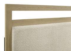 Hendricks California King Panel Headboard Platform Bed Light Oak