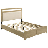 Best Furniture Outlet - Coaster - Hendricks Queen Panel Headboard Platform Bed Light Oak - 222651Q