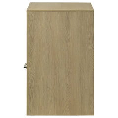 Hendricks 1-drawer Nightstand Bedside Table with Cubby Light Oak