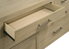 Hendricks 6-drawer Bedroom Dresser Storage Cabinet Light Oak