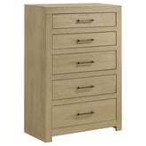 Best Furniture Outlet - Coaster - Hendricks 5-drawer Bedroom Chest of Drawers Light Oak - 222655