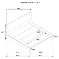 Stillwater California King Platform Bed