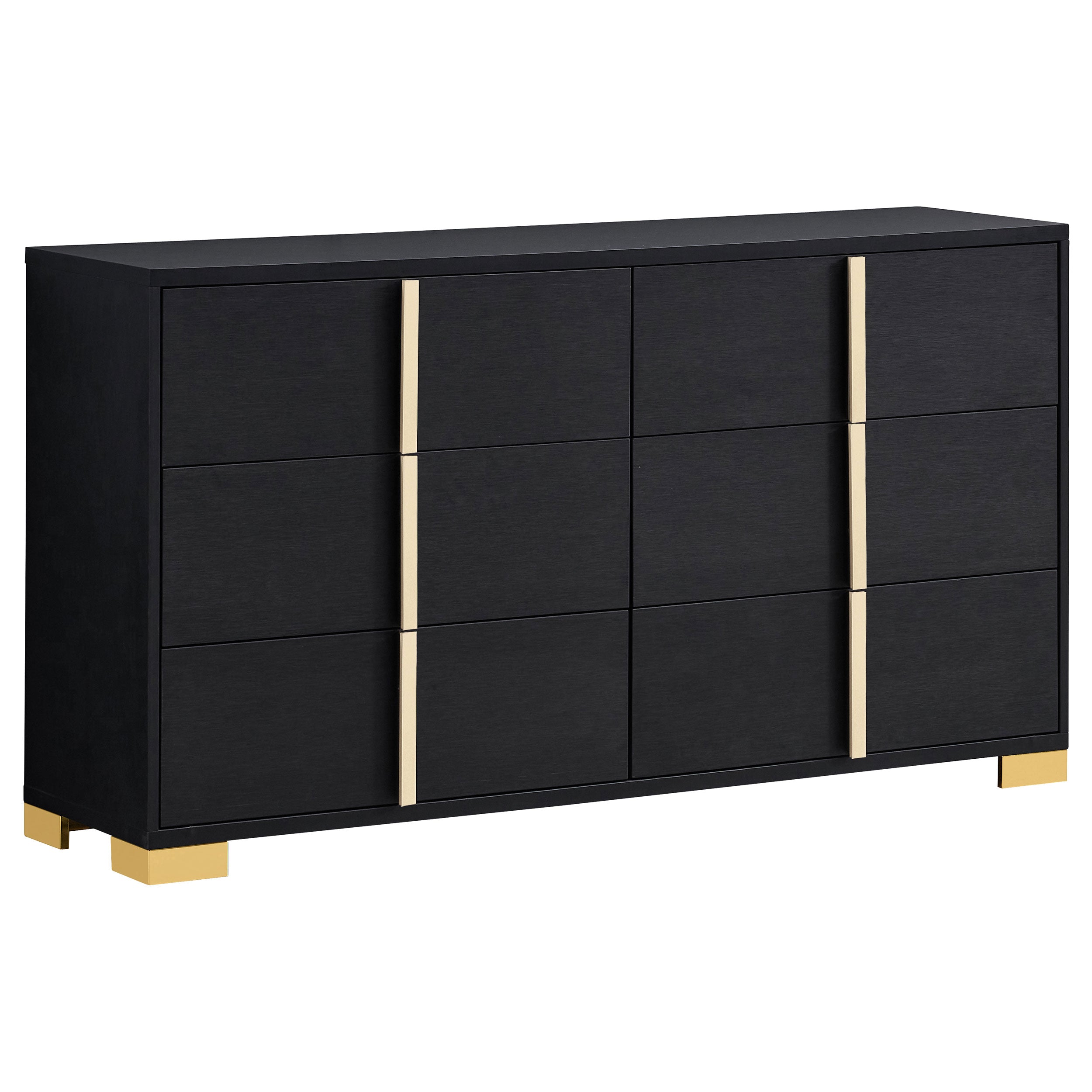 Best Furniture Outlet - Coaster - Marceline 6-drawer Dresser Black - 222833