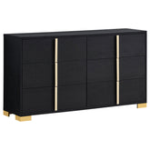 Best Furniture Outlet - Coaster - Marceline 6-drawer Dresser Black - 222833