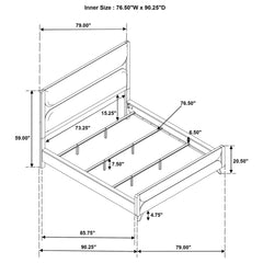 Bennett 5-piece California King Bedroom Set Light Oak