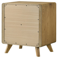 Bennett 2-drawer Bedroom Nightstand Bedside Table Light Oak