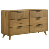 Best Furniture Outlet - Coaster - Bennett 6-drawer Bedroom Dresser Cabinet Light Oak - 222903