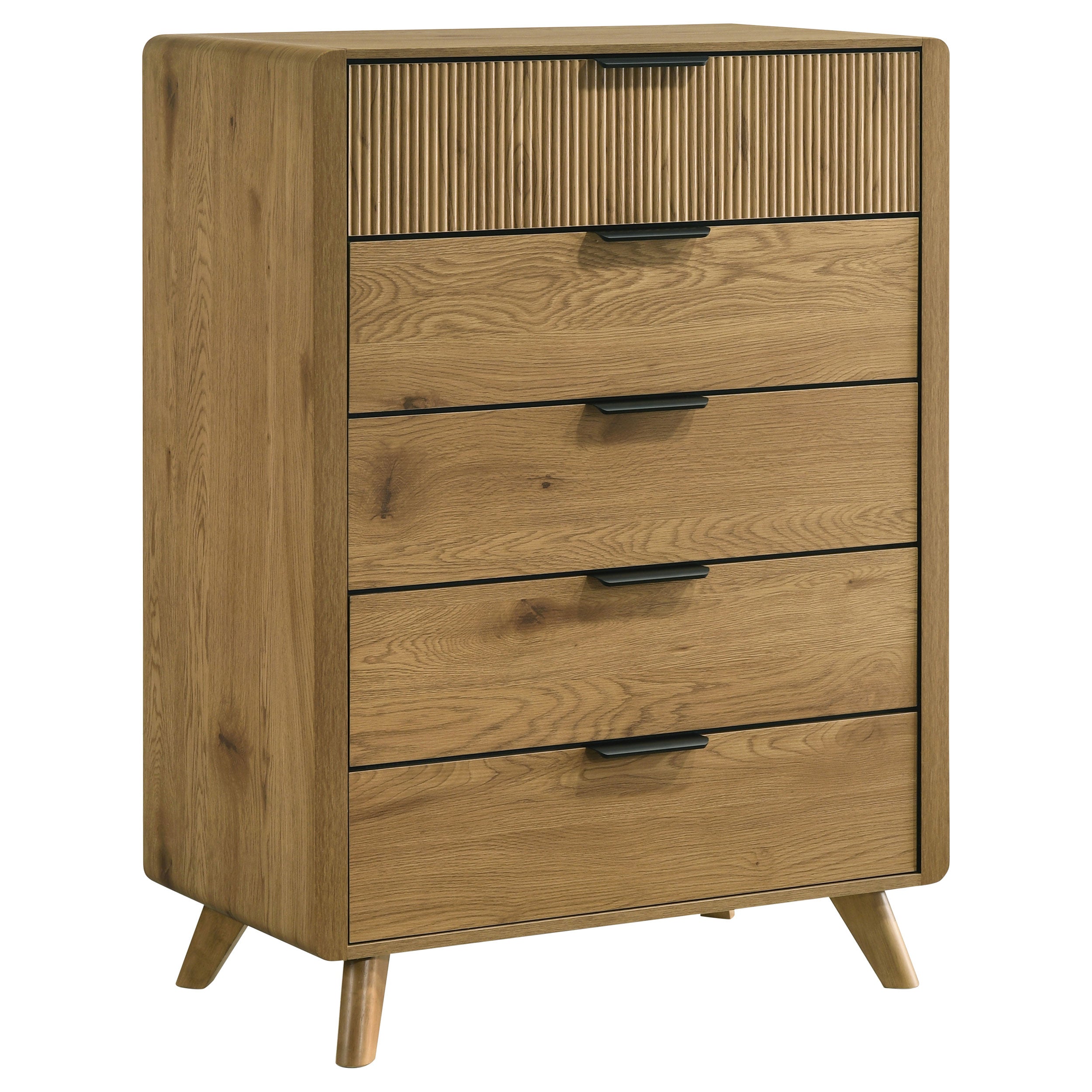 Best Furniture Outlet - Coaster - Bennett 5-drawer Bedroom Chest of Drawers Light Oak - 222905