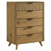 Best Furniture Outlet - Coaster - Bennett 5-drawer Bedroom Chest of Drawers Light Oak - 222905