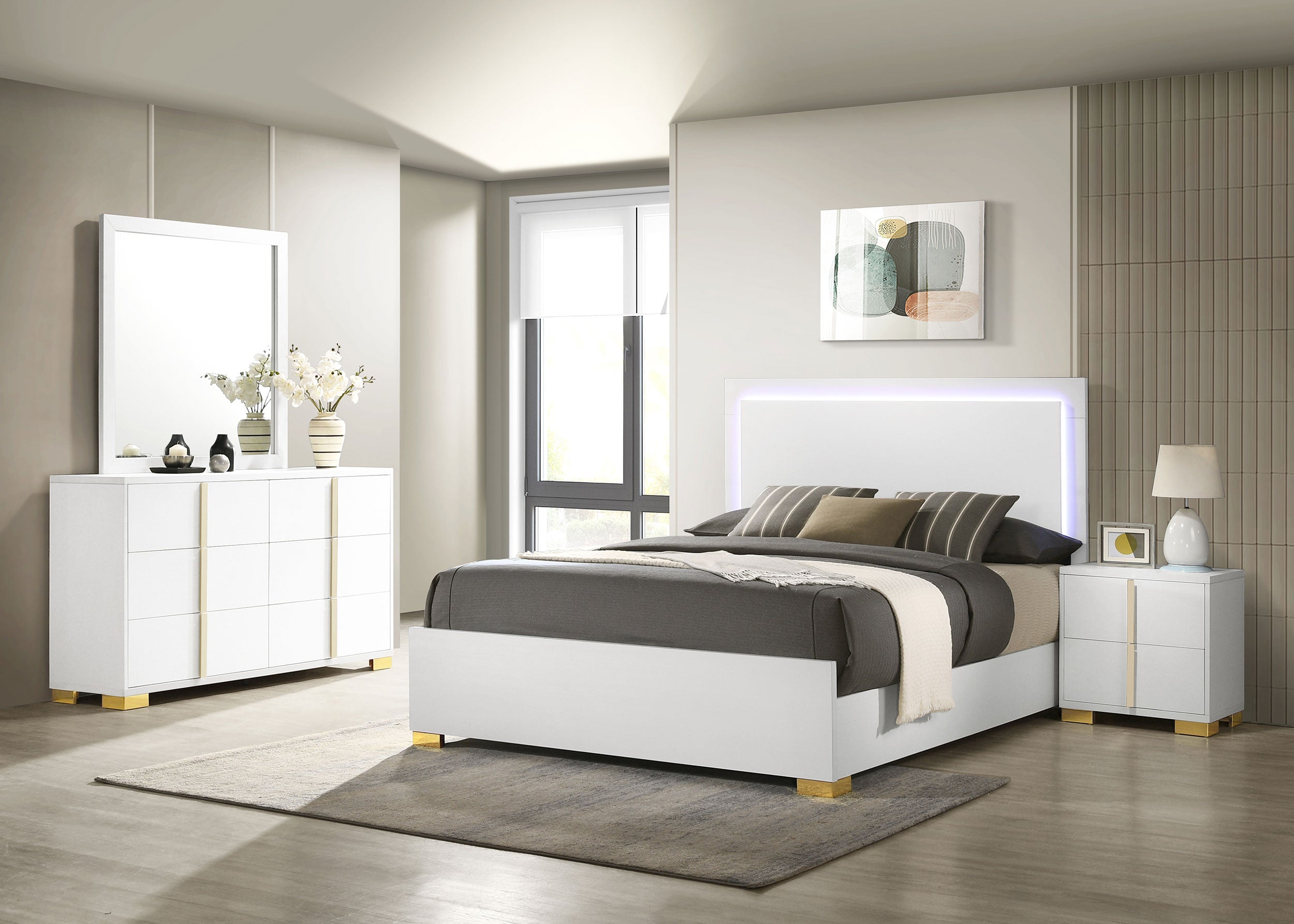 Best Furniture Outlet - Coaster - Marceline 4-piece Full Bedroom Set White - 222931F-S4