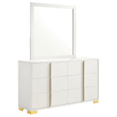 Best Furniture Outlet - Coaster - Marceline 6-drawer Dresser with Mirror White - 222933M