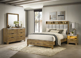 Best Furniture Outlet - Coaster - Henderson 4-piece Eastern King Bedroom Set Medium Oak - 222971KE-S4