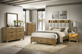Best Furniture Outlet - Coaster - Henderson 5-piece Eastern King Bedroom Set Medium Oak - 222971KE-S5