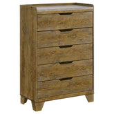Best Furniture Outlet - Coaster - Henderson 5-drawer Bedroom Chest of Drawers Medium Oak - 222975