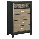 Best Furniture Outlet - Coaster - Valencia 5-drawer Bedroom Chest Black - 223045