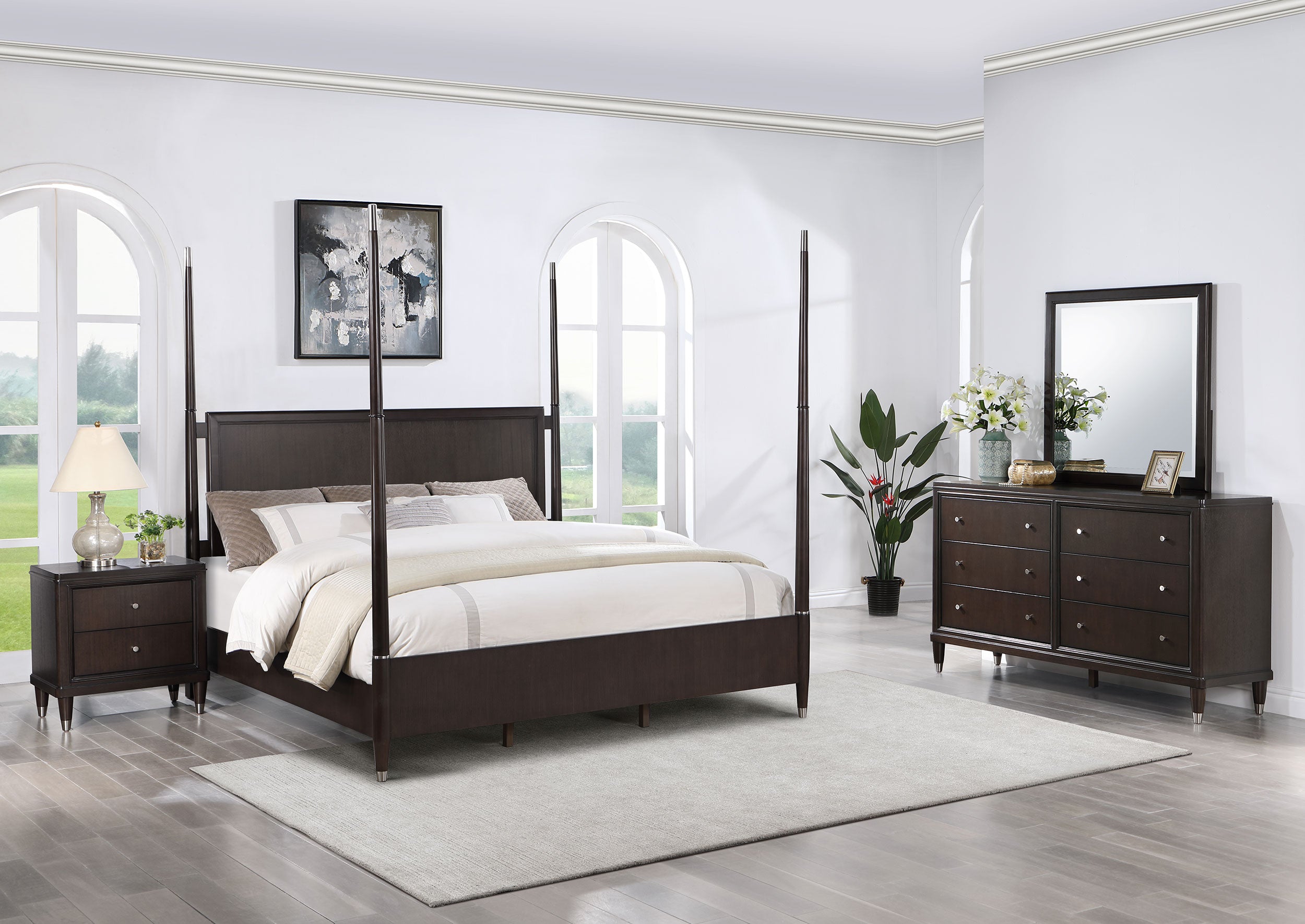 Best Furniture Outlet - Coaster - Emberlyn 4-piece Queen Bedroom Set Brown - 223061Q-S4