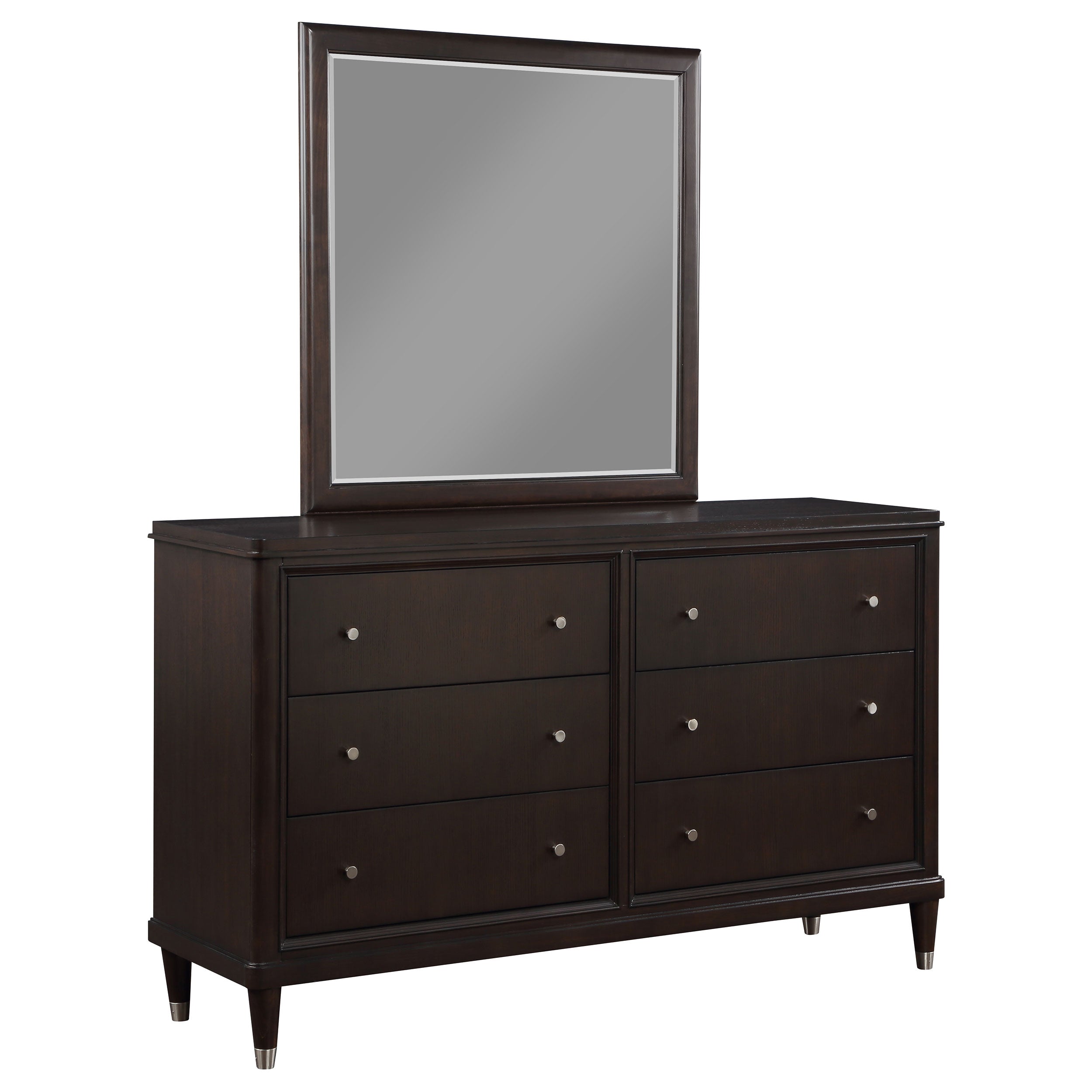 Best Furniture Outlet - Coaster - Emberlyn 6-drawer Dresser with Mirror Brown - 223063M