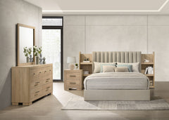 Best Furniture Outlet - Coaster - Arielle 4-piece Eastern King Bedroom Set Light Oak - 223111KE-S4