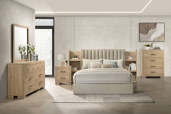 Arielle 4-drawer Bedroom Chest of Drawers Light Oak