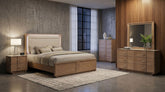 Best Furniture Outlet - Coaster - Leanne 5-piece Eastern King Bedroom Set Light Oak - 223131KE-S5