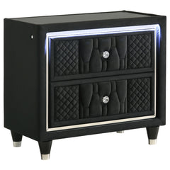 Lorient 4-piece Eastern King Bedroom Set Black