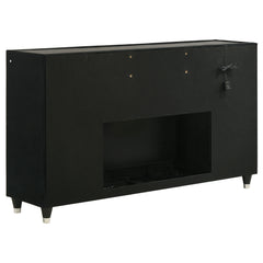 Lorient 4-piece Eastern King Bedroom Set Black