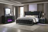 Best Furniture Outlet - Coaster - Lorient 4-piece Queen Bedroom Set Black - 223161Q-S4B