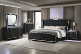 Best Furniture Outlet - Coaster - Lorient 5-piece Queen Bedroom Set Black - 223161Q-S5