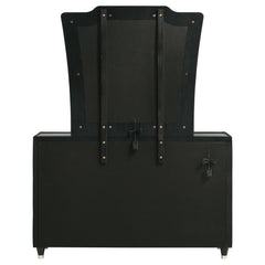 Lorient 8-drawer LED Dresser with Mirror Black