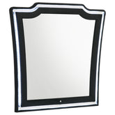 Best Furniture Outlet - Coaster - Lorient LED Dresser Mirror Black - 223164