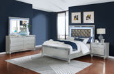 Best Furniture Outlet - Coaster - Gunnison 4-piece Queen Bedroom Set Silver Metallic - 223211Q-S4
