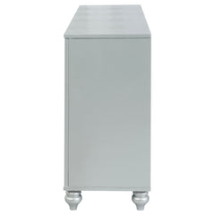 Gunnison 6-drawer Dresser Silver Metallic