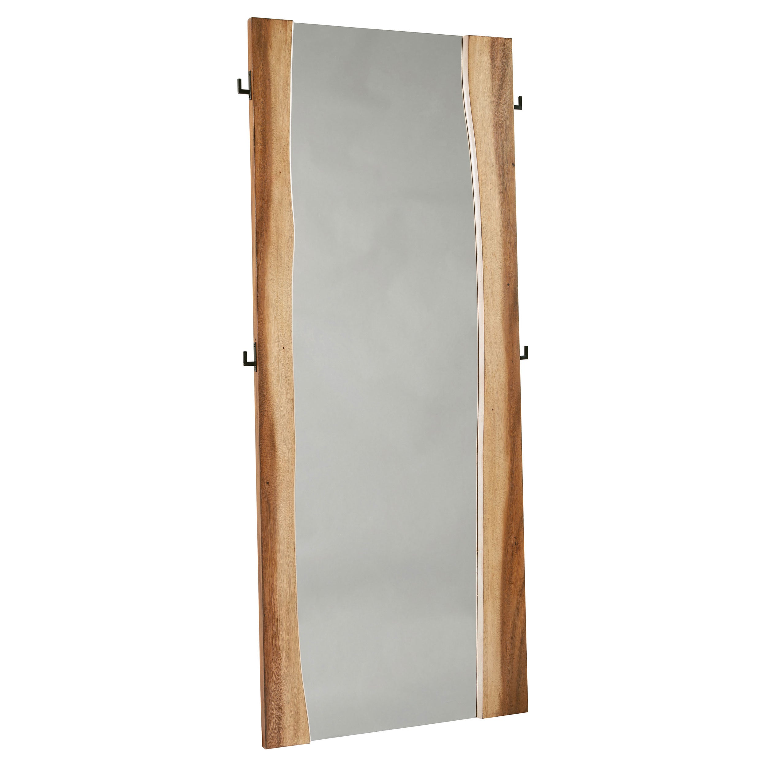 Best Furniture Outlet - Coaster - Winslow 31 x 76 Inch Standing Floor Mirror Smokey Walnut - 223256