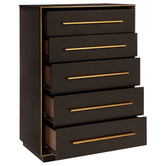 Durango 5-drawer Bedroom Chest Smoked Peppercorn
