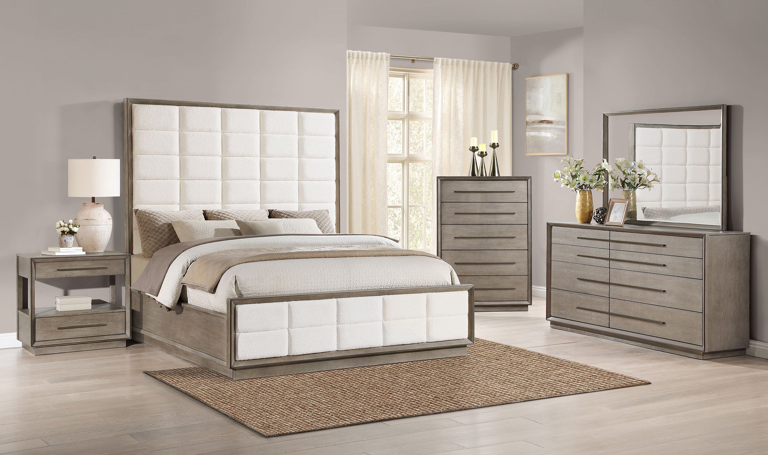 Best Furniture Outlet - Coaster - Durango 5-piece California King Bedroom Set Taupe Oak - 223271KW-S5