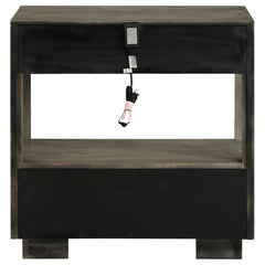 Durango 2-drawer Nightstand Bedside Table Taupe Oak