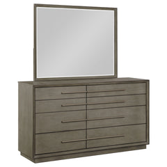 Best Furniture Outlet - Coaster - Durango 8-drawer Dresser and Mirror Taupe Oak - 223273M