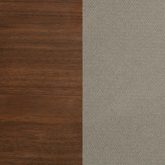 Maderia 57-inch Upholstered California King Panel Bed Walnut