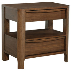 Best Furniture Outlet - Coaster - Maderia 2-drawer Nightstand Bedside Table Walnut - 223322