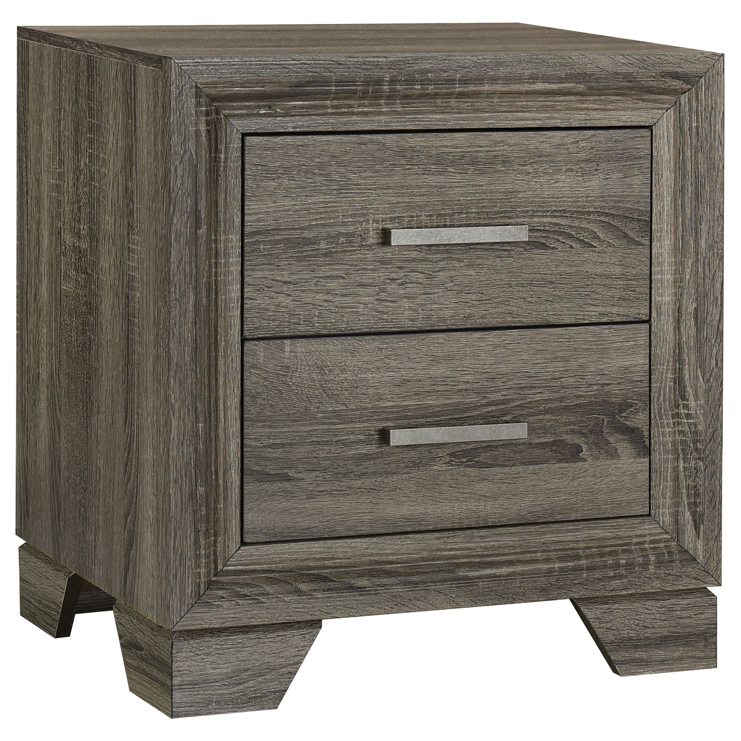 Best Furniture Outlet - Coaster - Wright 2-drawer Nightstand Bedside Table Brown Oak - 223342