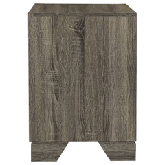 Wright 2-drawer Nightstand Bedside Table Brown Oak