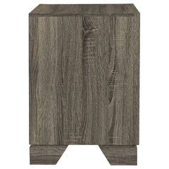 Wright 2-drawer Nightstand Bedside Table Brown Oak