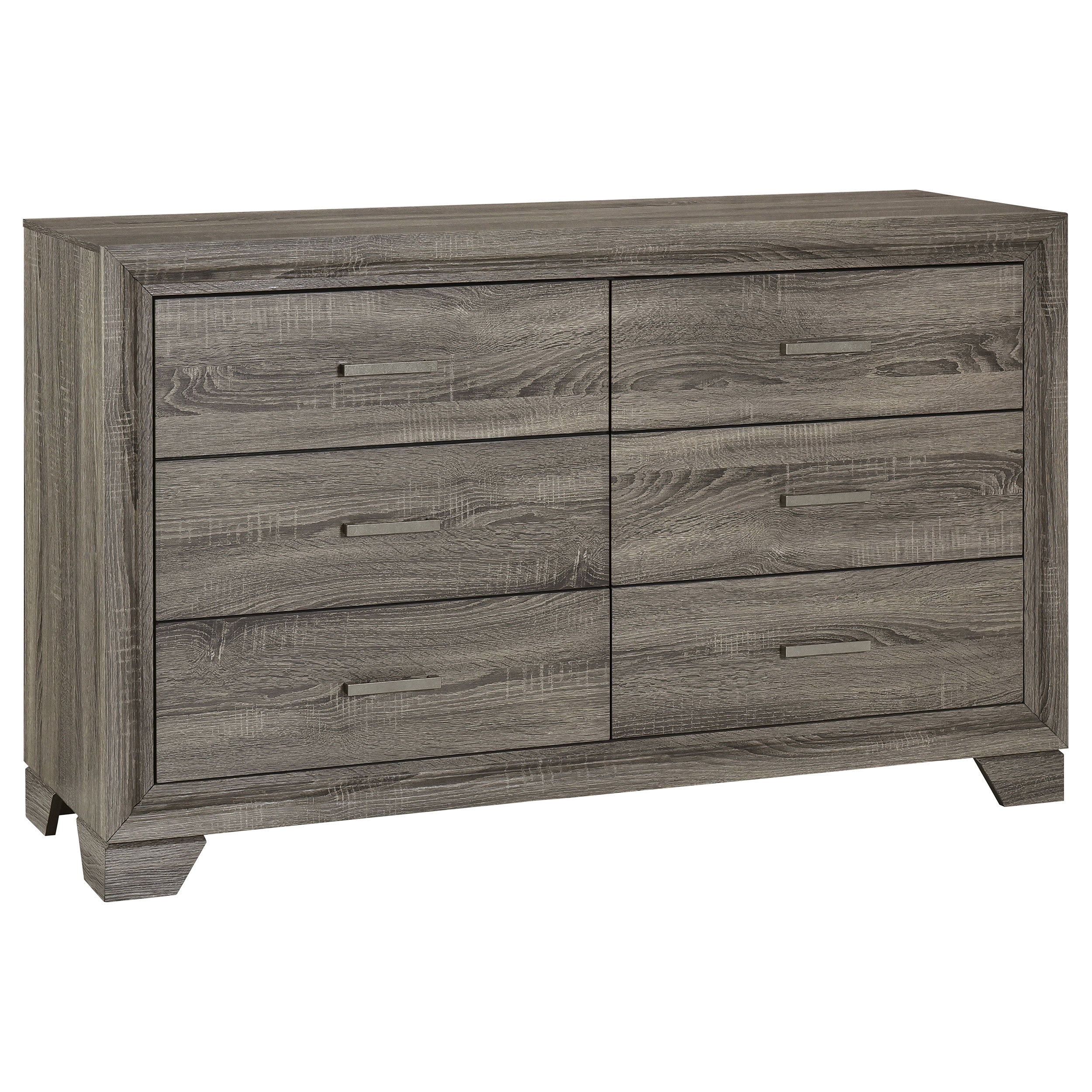 Best Furniture Outlet - Coaster - Wright 6-drawer Dresser Cabinet Brown Oak - 223343