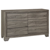 Best Furniture Outlet - Coaster - Wright 6-drawer Dresser Cabinet Brown Oak - 223343