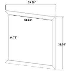Wright Dresser Mirror Brown Oak