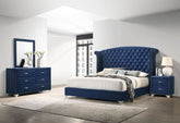 Best Furniture Outlet - Coaster - Melody 4-piece Queen Bedroom Set Pacific Blue - 223371Q-S4
